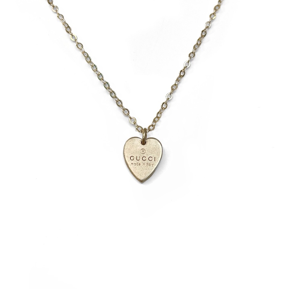 Authentic Gucci Repurposed Mini Heart Necklace